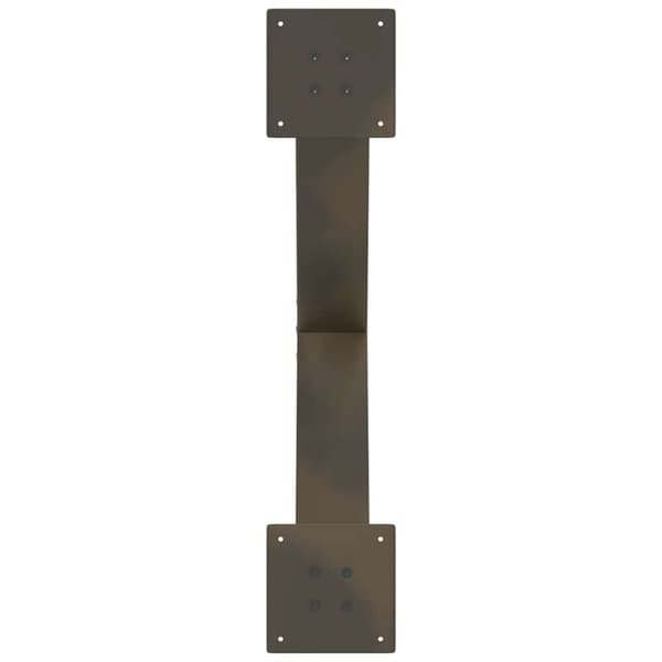 vidaXL Salongbordben X-formet 2 stk naturstål 70 x (42-43) cm stål