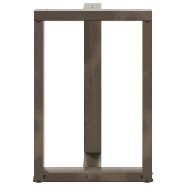 vidaXL Spisebordben T-formet 2 stk svart 60x35x(72-73) cm stål