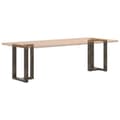 Miniatyrbilde 8 av 10: vidaXL Spisebordben T-formet 2 stk svart 60x35x(72-73) cm stål