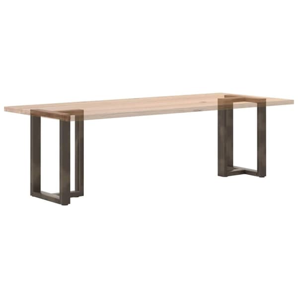 vidaXL Spisebordben T-formet 2 stk svart 60x35x(72-73) cm stål