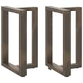 Miniatyrbilde 1 av 10: vidaXL Spisebordben T-formet 2 stk svart 60x35x(72-73) cm stål