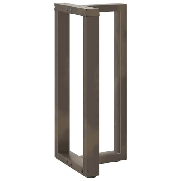 vidaXL Barbordsben T-formad 2 st naturstål 40x35x(90-91) cm stål