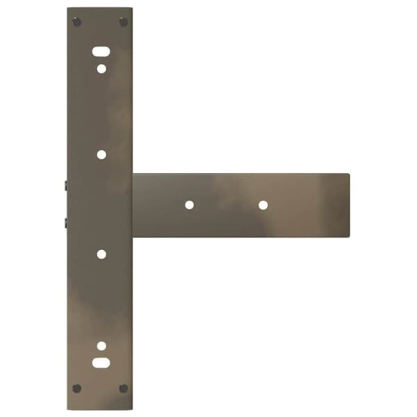 vidaXL Barbordsben T-formad 2 st naturstål 40x35x(90-91) cm stål