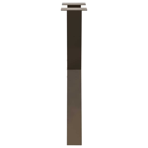vidaXL Matbordsben X-formad 2 st naturstål 50x(72-73) cm stål