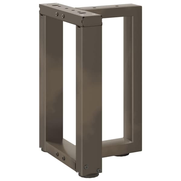 vidaXL Sohvapöydän jalat T-muotoiset 2 kpl musta 38x25x(42-43) cm teräs