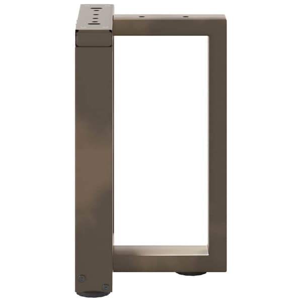 vidaXL Sohvapöydän jalat T-muotoiset 2 kpl musta 38x25x(42-43) cm teräs