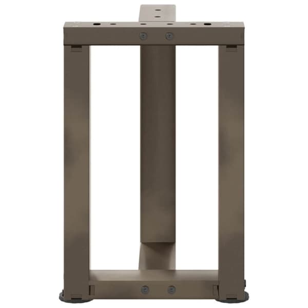 vidaXL Sohvapöydän jalat T-muotoiset 2 kpl musta 38x25x(42-43) cm teräs