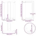 Pikkukuva 10 / 10: vidaXL Sohvapöydän jalat T-muotoiset 2 kpl musta 38x25x(42-43) cm teräs