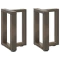 Pikkukuva 1 / 10: vidaXL Sohvapöydän jalat T-muotoiset 2 kpl musta 38x25x(42-43) cm teräs