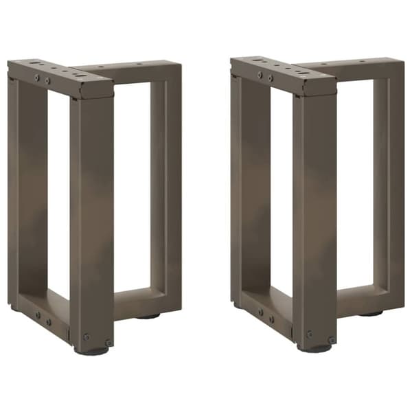 vidaXL sohvapöydän jalat T-muotoiset 2 kpl 38x25x(42-43) cm teräs