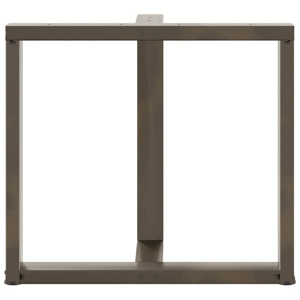 vidaXL Spisebordben T-formet 2 stk svart 80x35x(72-73) cm stål