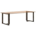 Miniatyrbilde 8 av 10: vidaXL Spisebordben T-formet 2 stk svart 80x35x(72-73) cm stål