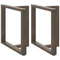Miniatyrbilde 1 av 10: vidaXL Spisebordben T-formet 2 stk svart 80x35x(72-73) cm stål