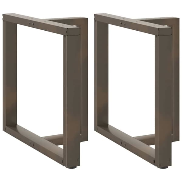 vidaXL Spisebordben T-formet 2 stk svart 80x35x(72-73) cm stål