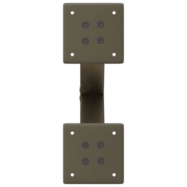 vidaXL Salongbordben X-formet 2 stk naturstål 30x(30-31) cm stål