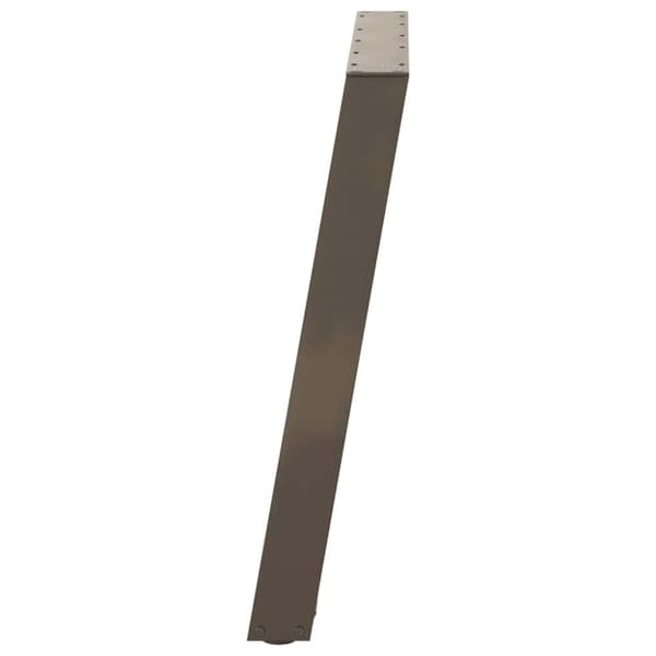 vidaXL Spisebordben U-formet 2 stk naturstål 100x(72-73) cm stål