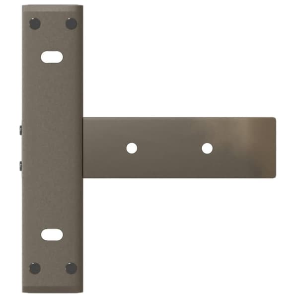 vidaXL Konsolbordsben T-formad 2 st naturstål 38x25x(72-73) cm stål