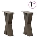 Pikkukuva 3 / 10: vidaXL sofabordben X-formet 2 stk. naturstål 28x(42-43) cm stål
