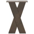 Pikkukuva 5 / 10: vidaXL sofabordben X-formet 2 stk. naturstål 28x(42-43) cm stål