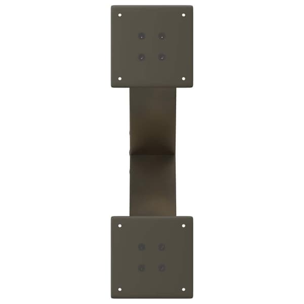 vidaXL sofabordben X-formet 2 stk 60x(30-31) cm stål sort