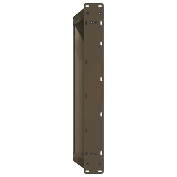 vidaXL Soffbordsben U-formade 2 st naturstål 60x(30-31) cm stål