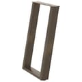 Pikkukuva 4 / 10: vidaXL Spisebordsben U-formet 2 stk. naturstål 50x(72-73) cm stål