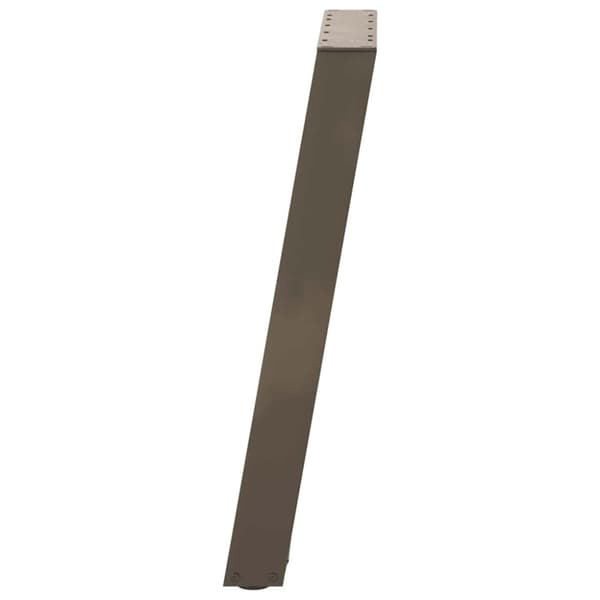 vidaXL Spisebordsben U-formet 2 stk. naturstål 50x(72-73) cm stål