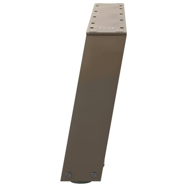 vidaXL Sohvapöydän jalat U-muotoiset 2 kpl Luonnonvärinen teräs 60x(30-31) cm Teräs