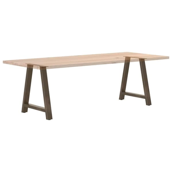 vidaXL Ruokapöydän jalat A-muotoiset 2 kpl 80x(72-73) cm teräs