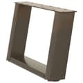 Miniatyrbilde 4 av 10: vidaXL Salongbordben U-formet 2 stk naturstål 50x(30-31) cm stål
