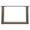 Miniatyrbilde 5 av 10: vidaXL Salongbordben U-formet 2 stk naturstål 50x(30-31) cm stål