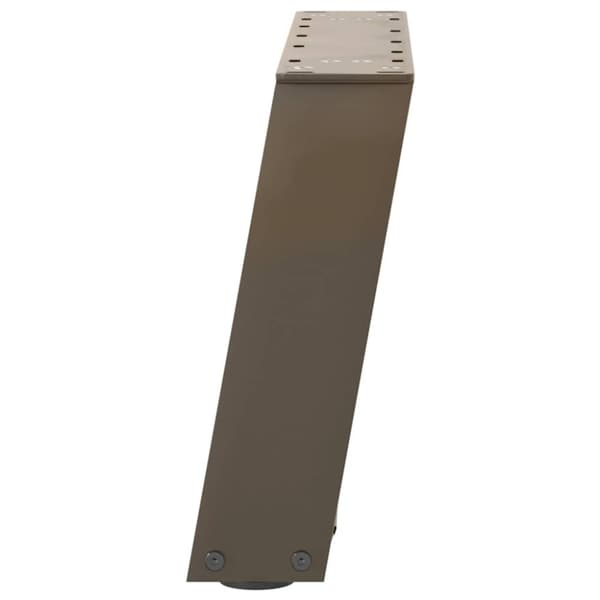 vidaXL Salongbordben U-formet 2 stk naturstål 50x(30-31) cm stål