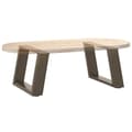 Miniatyrbilde 8 av 10: vidaXL Salongbordben U-formet 2 stk naturstål 50x(30-31) cm stål