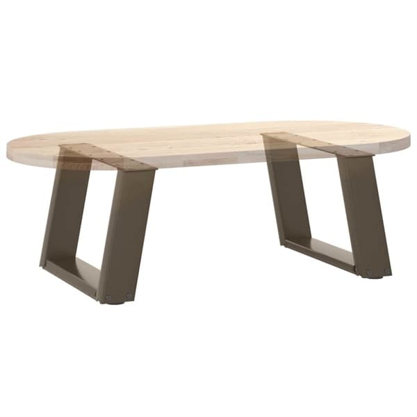 vidaXL Salongbordben U-formet 2 stk naturstål 50x(30-31) cm stål