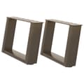 Miniatyrbilde 2 av 10: vidaXL Salongbordben U-formet 2 stk naturstål 50x(30-31) cm stål