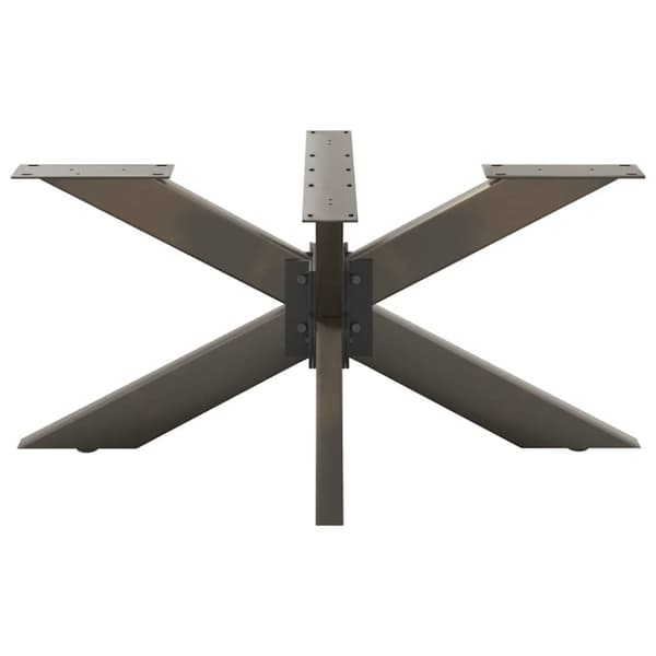 vidaXL Salongbordben edderkoppformet svart 98x58x(42-43) cm stål