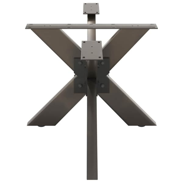 vidaXL Salongbordben edderkoppformet svart 98x58x(42-43) cm stål
