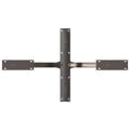 Miniatyrbilde 5 av 9: vidaXL Salongbordben edderkoppformet svart 98x58x(42-43) cm stål