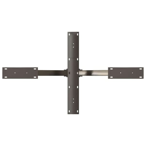 vidaXL Salongbordben edderkoppformet svart 98x58x(42-43) cm stål