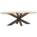 Miniatyrbilde 6 av 9: vidaXL Salongbordben edderkoppformet svart 98x58x(42-43) cm stål