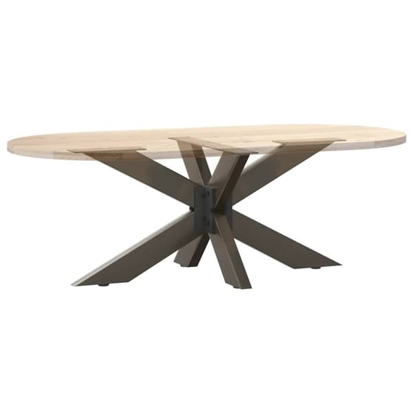 vidaXL Salongbordben edderkoppformet svart 98x58x(42-43) cm stål