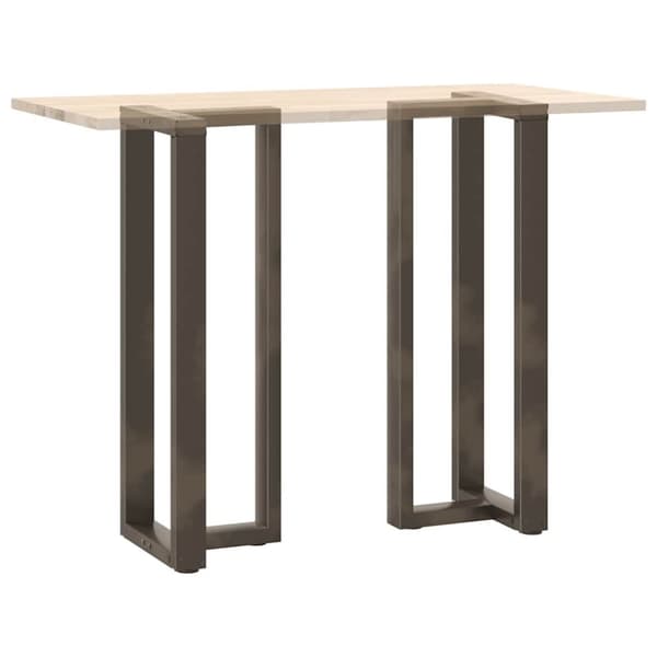 vidaXL Baaripöydän jalat T-muotoiset 2 kpl 50x35x(110-111) cm teräs