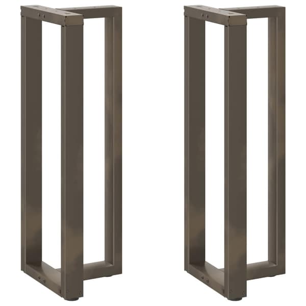 vidaXL Baaripöydän jalat T-muotoiset 2 kpl 50x35x(110-111) cm teräs