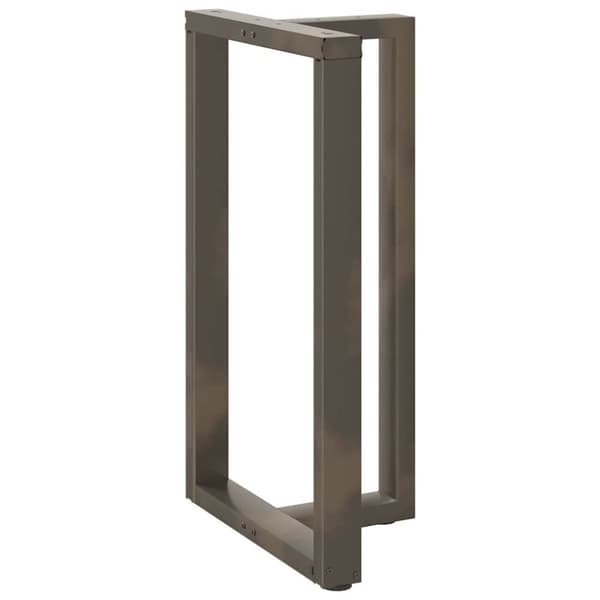 vidaXL Barbordben T-formet 2 stk svart 60x35x(100-101) cm stål