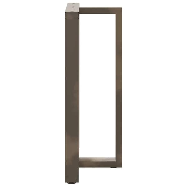 vidaXL Barbordben T-formet 2 stk svart 60x35x(100-101) cm stål