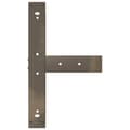 Miniatyrbilde 7 av 10: vidaXL Barbordben T-formet 2 stk svart 60x35x(100-101) cm stål