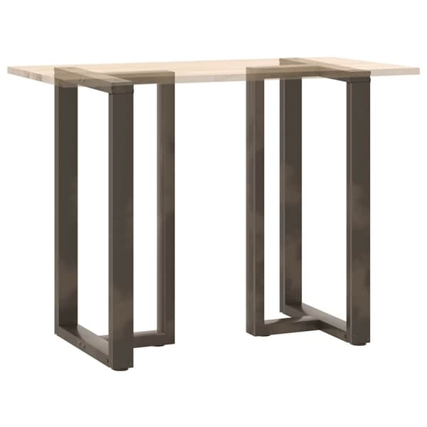 vidaXL Barbordben T-formet 2 stk svart 60x35x(100-101) cm stål