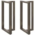 Miniatyrbilde 1 av 10: vidaXL Barbordben T-formet 2 stk svart 60x35x(100-101) cm stål