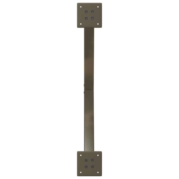 vidaXL Spisebordsben X-formet 2 stk. naturstål 80x(72-73) cm stål