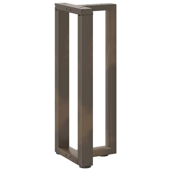 vidaXL Konsolipöydän jalat T-muotoiset 2 kpl musta 38x25x(72-73) cm teräs